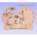 Стенен часовник с цифра 60 масив 55х40 Стенен часовник с цифра 60 масив 55х40